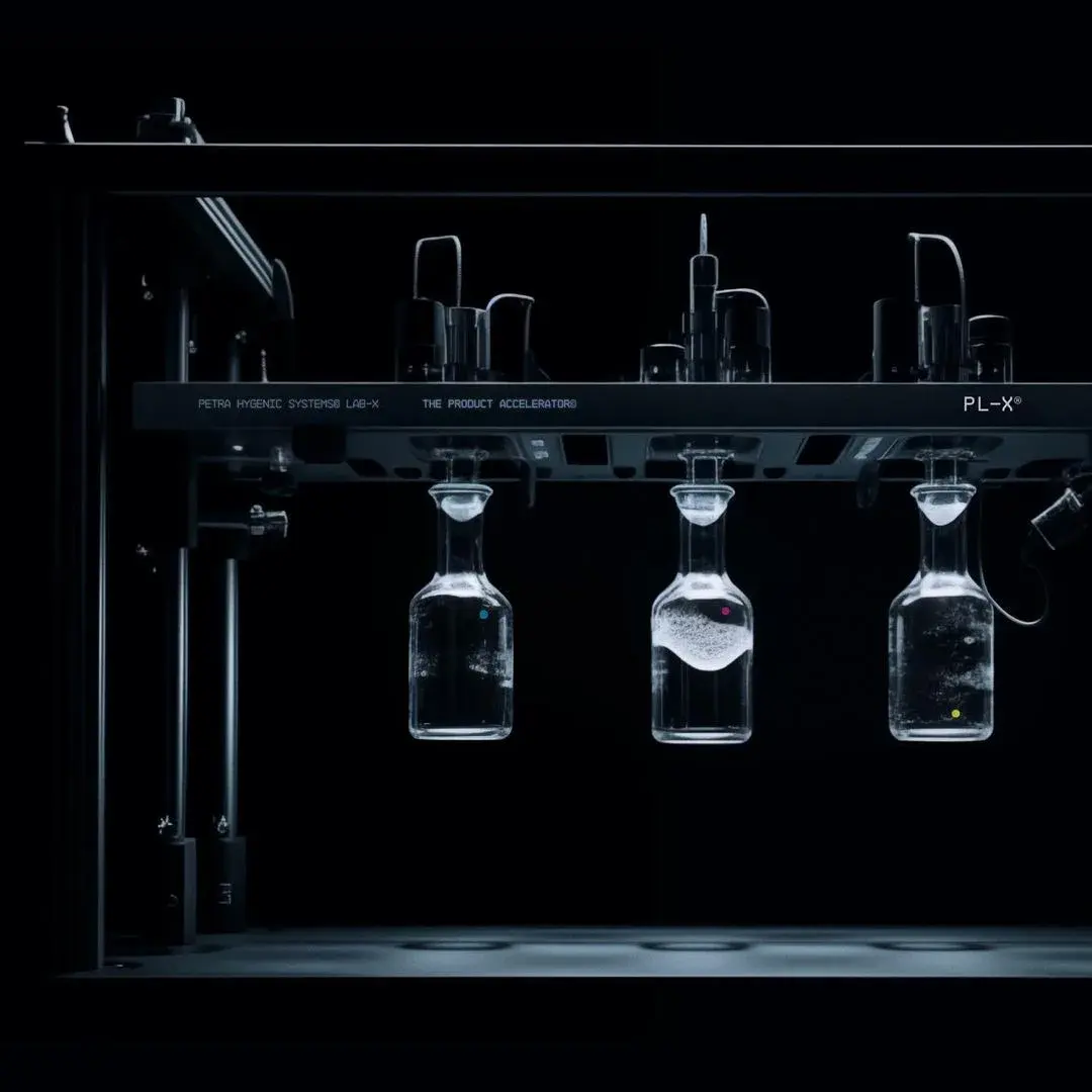 Flacons HPLC en verre ambré dans le laboratoire Phytogrammes